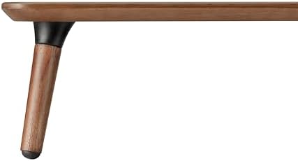 Desk Shelf for Top of Desk (Mahogany) Mid Century Modern Monitor Stand (39.37 × 9.45 × 4.72 inches) - Image 7