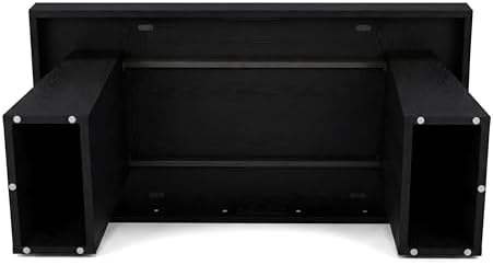 Tribesigns 55" Executive Desk, Wooden Office Desk with Double Pedestal, Modern Simple Computer Writing Table for Home Office, Black - Image 6