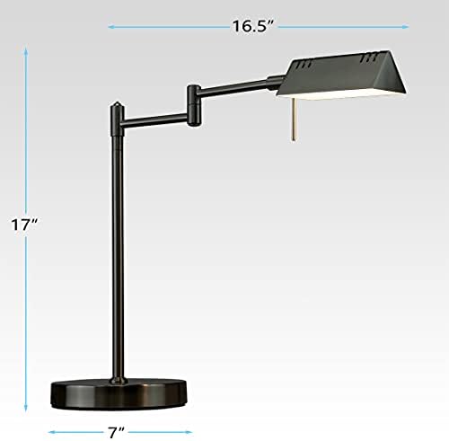 O'Bright LED Pharmacy Table Lamp, Full Range Dimming, 12W LED, 360 Degree Swing Arms, Desk, Reading, Craft, Work Lamp, ETL Tested, Black - Image 7