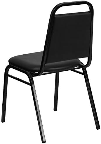 Flash Furniture Hercules Vinyl Banquet Chair, Black, 4-Pack - Image 6