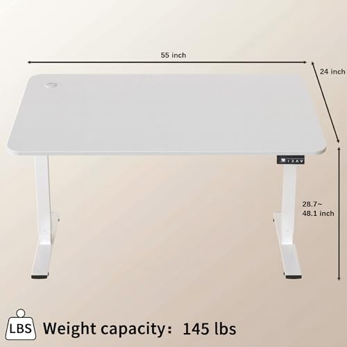 Furmax 55 Inches Electric Height Adjustable Standing Desk Home Office Desk - Image 6