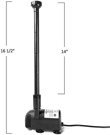12V - 24V DC Brushless Submersible Water Pump, 410GPH, for Solar Fountain, Fish Pond, and Aquarium - Image 7