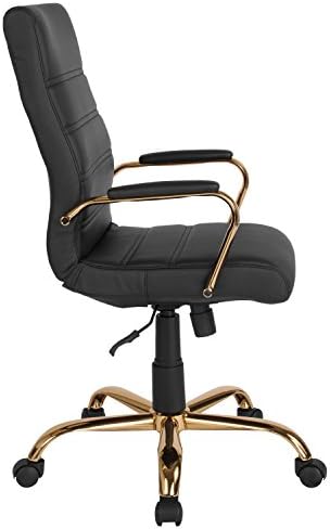 Flash Furniture High Back LeatherSoft Executive Office Chair, Black/Gold - Image 6