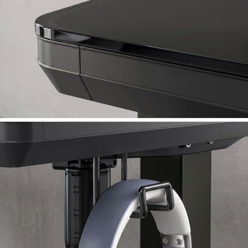 SHW 48-Inch Glass Electric Height Adjustable Standing Desk, Black - Image 7