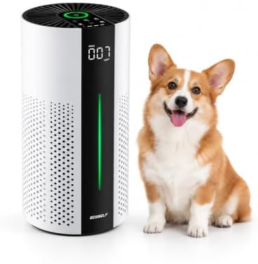 ECOSELF Air Purifiers for Home Large, Air Purifiers for Bedroom 360° Air Intake with Smart Auto Mode, HEPA Air Purifier, Air Cleaner for Smoke by ECOSELF