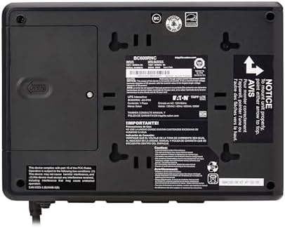 Eaton Tripp Lite BC600RNC 600VA Small UPS 300W 4 Outlets 5ft Extension Cord - Image 7