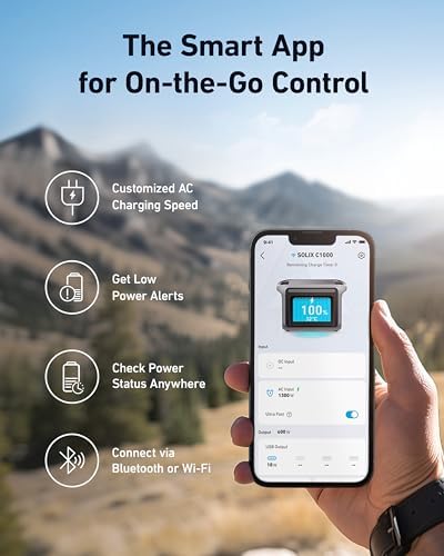 Anker SOLIX C1000 Portable Power Station with Car Charging Cable, 1,056Wh - Image 6