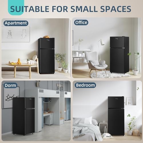 Cucina Magica Mini Fridge with Freezer, 3.8 Cu.Ft Small Fridge, Dorm Fridge - Image 7