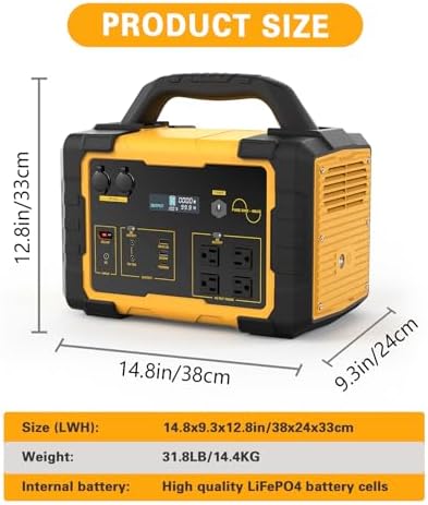 1000W Portable Power Station 1024Wh LiFePO4 for Outdoor & Home - Image 6