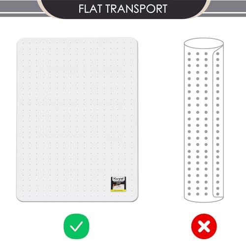 Kuyal Office Chair Mat for Carpet, 2 Pack 48x 60 Clear Heavy Duty Computer Chair Mat, Under Desk Protector Carpeted Floors Mat, Easy Chair Movement,Ship Flat - Image 7