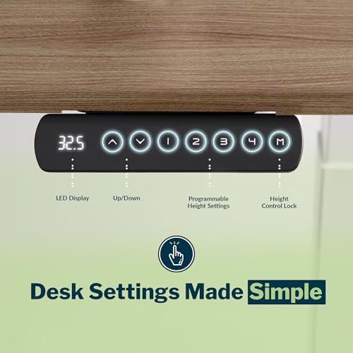 Vari ComfortEdge Electric Standing Desk – 40x26 – Walnut/Slate - Image 6