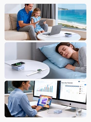 UGREEN 15W 8-Port Wireless Charger Power Strip with 5FT Extension Cord - Image 7