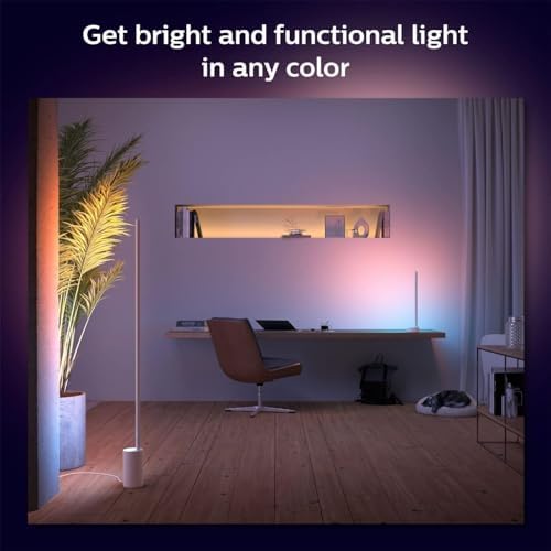 Philips Hue Signe Smart Table Lamp, Oak - White Color Ambiance LED Color-Changing Light - 1 Pack - Control with Hue App - Compatible with Alexa, Google Assistant, and Apple Homekit - Image 6