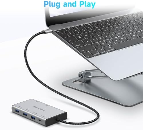 RSHTECH 7-in-1 USB C Hub 2 HDMI 4K@60Hz, Docking Station Dual Monitor - Image 7