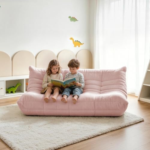 3 Seater Adults Bean Bag Chairs Togo Couch Comfy Lazy Floor Sofa - Image 6
