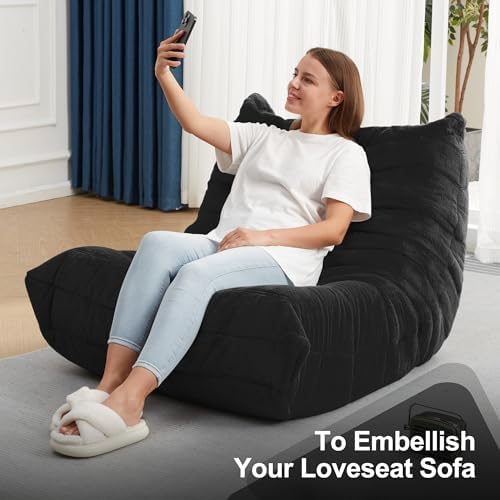 Hobestluk Big Bean Bag Chairs for Adults Fireside BeanBag Couch Togo Sofa - Image 6