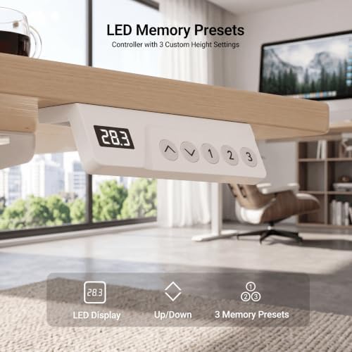 Claiks 35 x 20 Inch Nature Electric Standing Desk - Image 6