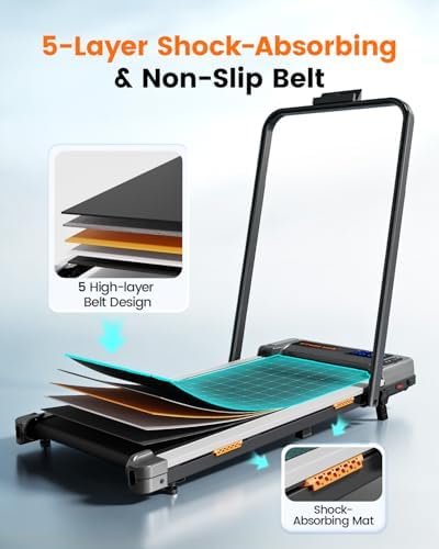 Walking Pad Treadmill for Home, Walking Pad with Incline and Handle Bar - Image 4