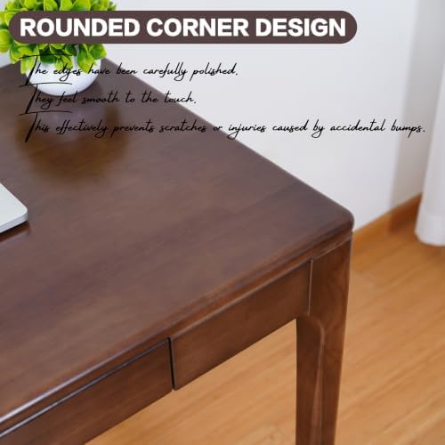 Solid Wood Desk,Study Home Office Desks,Computer Desk for Small Spaces - Image 7