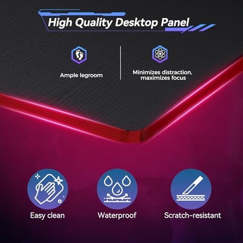 66" L Shaped Gaming Desk Reversible Corner Desk for Home Office - Image 6
