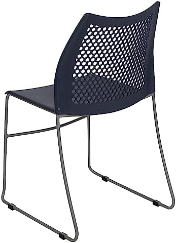 Flash Furniture Hercules Stack Chair with Air-Vent Back, Navy - Image 6
