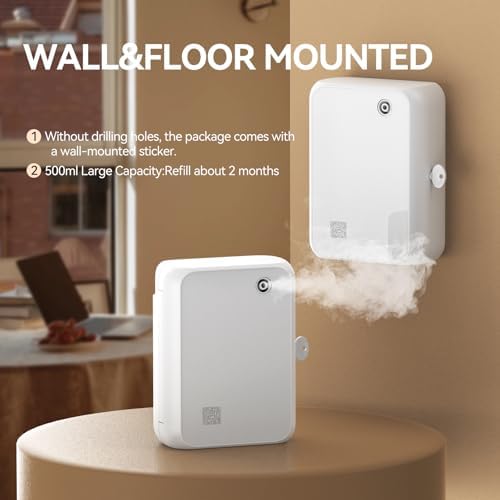 Smart Aromatherapy Diffuser with Bluetooth,500ml Waterless Essential Oil Diffuser for Whole House,Office,Spa,and Yoga Studio – Timer Function & Quiet Operation, White - Image 6