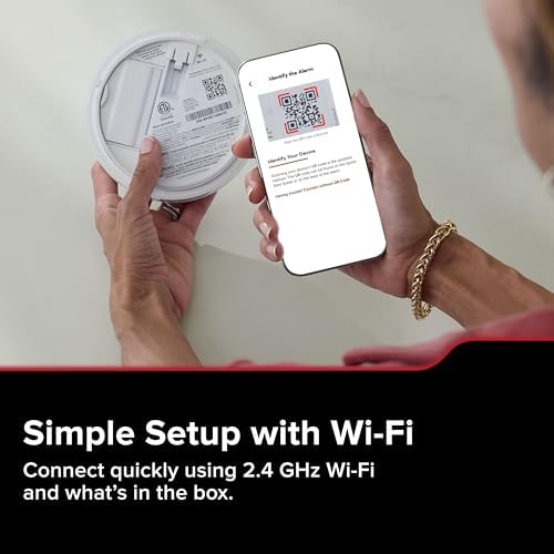 Kidde Hardwired Kidde App Enabled Smart Smoke Detector with AA Backup Battery, Interconnected Alarm - Image 6