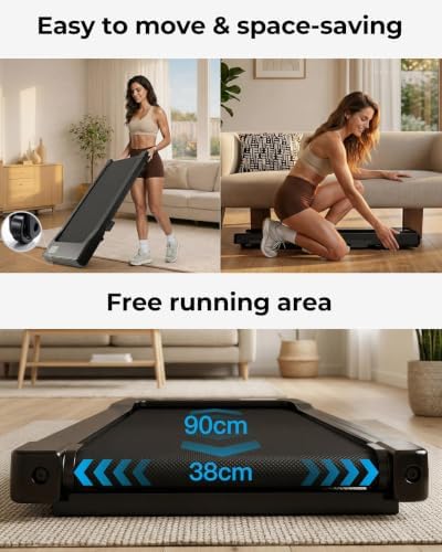 MJWW 6% Incline Walking Pad, Smart AI Under Desk Treadmill for Home - Image 7