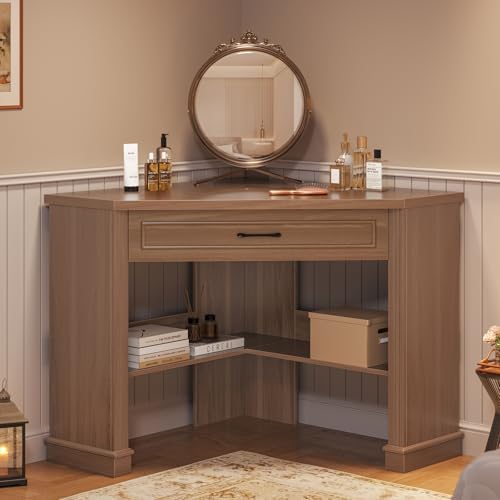 SEDETA Farmhouse Corner Desk for Small Space, White Small Computer Desk - Image 6