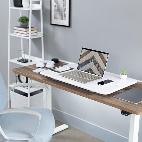 VIVO White 32 in Single Top Standing Desk Converter, DESK-V032JW - Image 6
