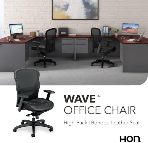 HON Wave Ergonomic Office Chair, Lumbar Support, Desk Chair, Black - Image 6