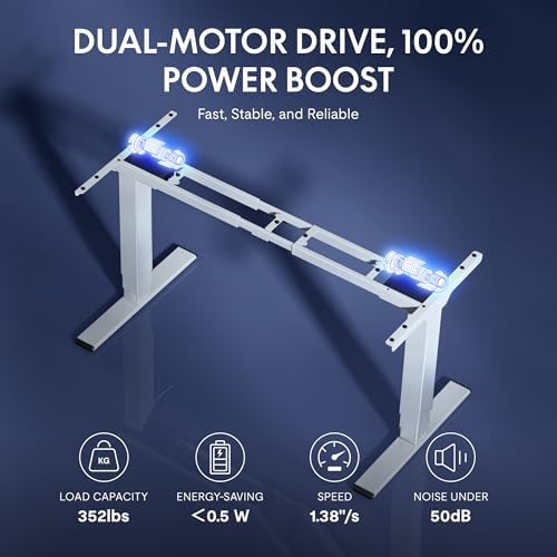 FLEXISPOT E6G CyberX 63" RGB LED Electric Spacious Gaming Standing Desk - Image 6