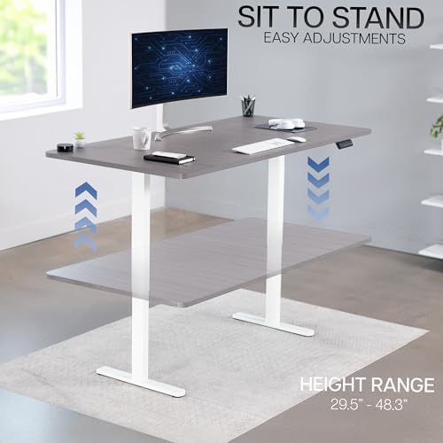 VIVO Dark Gray 71 x 36 in Standing Desk, DESK-KIT-E2W7G-36 - Image 6
