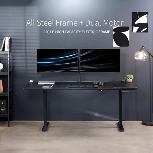 VIVO Black 71 x 30 in Standing Desk, DESK-KIT-E2B7B - Image 6