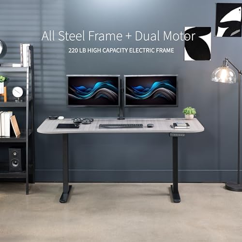 VIVO Dark Gray 60 x 24 in Standing Desk, DESK-KIT-E2B1G - Image 6