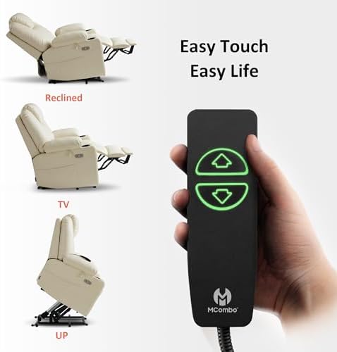 MCombo Power Lift Recliner Chair for Elderly, Heat and Massage 7040(Medium) - Image 6