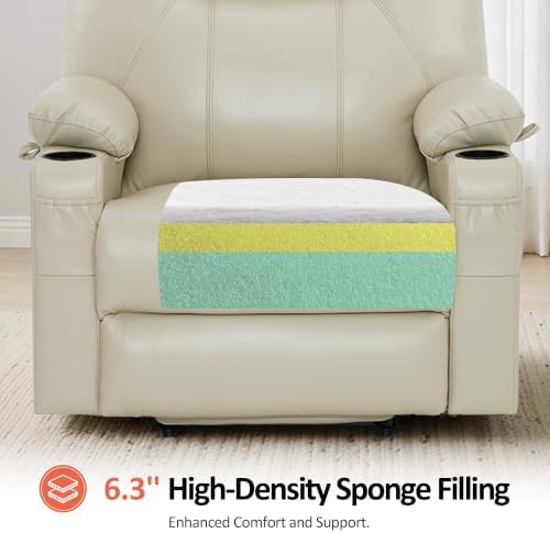 MCombo Power Lift Recliner Chair for Elderly, Heat and Massage R7042 - Image 6