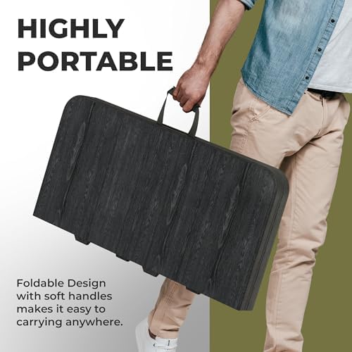 2 PACK of 34" Square Foldable Table with Built in Handle & Steel Legs | Heavy Duty Portable | Perfect for Party, Dining, Wedding, Events, Picnic Indoor, Outdoor, Camping, Utility, Temporary - Image 6