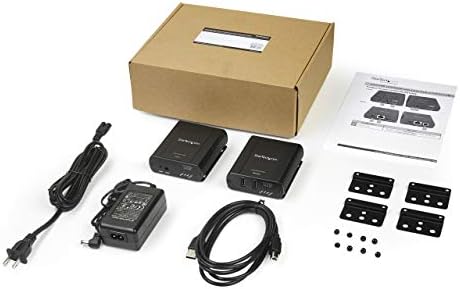 StarTech.com 2 Port USB 2.0 Extender Hub Over Cat5e/Cat6 Cable (RJ45) - 330ft/100m Industrial Metal USB Extender Adapter Kit w/ESD Protection - Externally Powered - 480 Mbps (USB2002EXT2NA) - Image 5