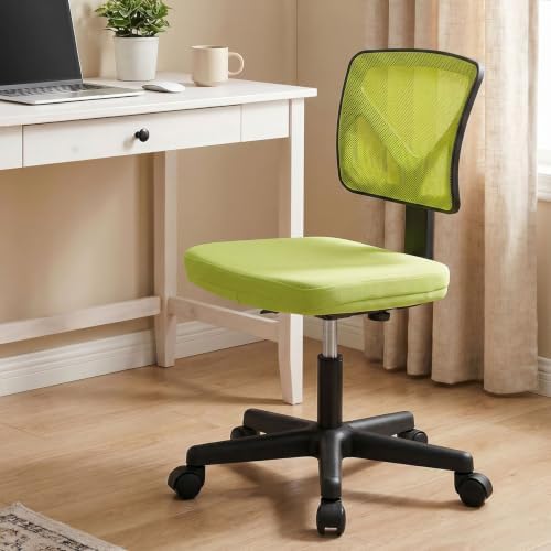 Sweetcrispy Small Armless Desk Chair, Mesh Rolling Office Chairs - Image 6