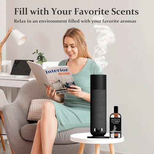 Smart Waterless Essential Oil Diffuser, Scent Air Machine for Home, Aromatherapy Scent Diffuser with Roy Tranquility Oil, Covers Up to 1000 Sq.Ft, Quiet Cold-Air Tech Machine for Hotel, Spa (Black) - Image 6