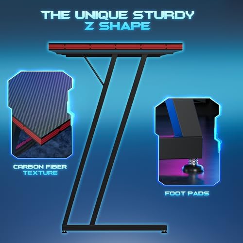 Homall L Shaped Gaming Desk Computer Corner Desk PC Gaming Desk Table - Image 6