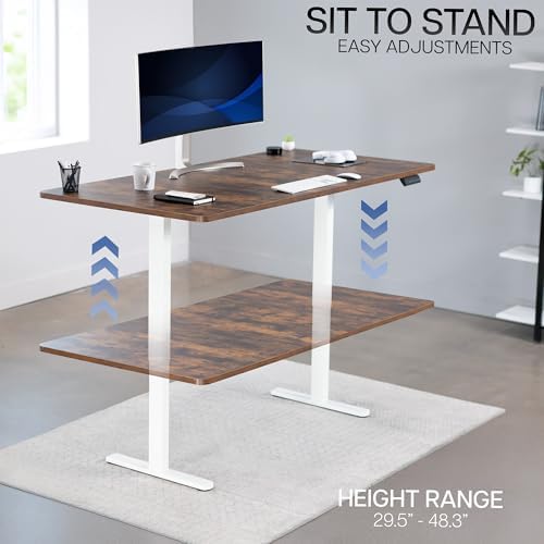VIVO Rustic Vintage Brown 71 x 36 in Standing Desk, DESK-KIT-E2W7N-36 - Image 6