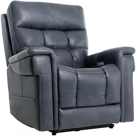 Pride Viva Lift Ultra Power Recliners - Lift Chair for Adults, 400 Lbs Weight Capacity, Lithium Battery Backup, 23" W x 22" D Comfort Seat, Large, Capriccio Slate - PLR4955L - Image 7