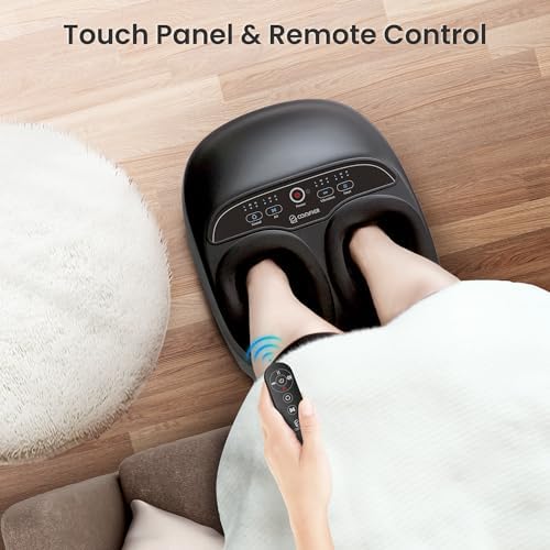 COMFIER Shiatsu Foot Massager with Heat,Feet Massager Machine for Plantar Fasciitis Neuropathy, Gifts for Him/Her, Remote Control,Pause Function,UP to Men Size 13, Foot Massage - Image 7