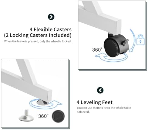 Dripex Computer Desk for Small Spaces, 27.5 inch Small Computer Desk, 3 Tier Compact Desk with Monitor Shelf and Bottom Storage Shelves, Space Saving Desk, White - Image 6