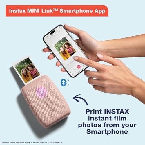 Fujifilm Instax Mini Link 3 Smartphone Printer Sage Green + Fuji Film Value Pack (20 Sheets)+ Shutter Accessories Bundle, Incl. Protective Case, 20 Sticker Frames, USB Type C Cable - Image 7