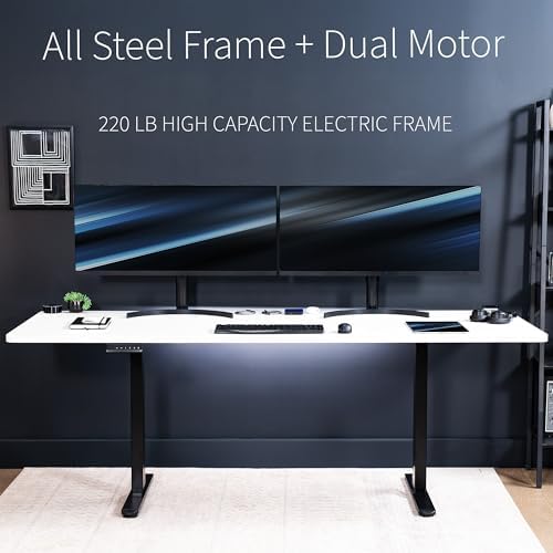 VIVO White 83 x 30 in Standing Desk, DESK-KIT-E2B84-30W - Image 6