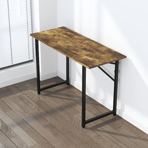 Lutown-Teen 47 inch Folding Computer Desk, Rustic Brown - Image 7