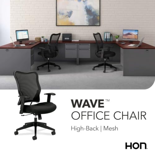 HON Wave Ergonomic Office Chair, Lumbar Support, Desk Chair, Black - Image 6